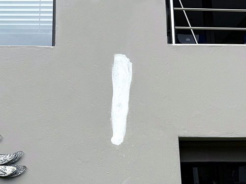 During: Filling Crack Exterior Painters Sydney - Filling damaged wall for smooth finish