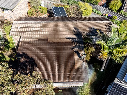 Roof inspection and cleaning Process 1